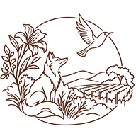 Ilustración de flora y fauna nativa